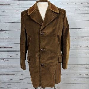 The Mens Store VTG Mens Brown Corduroy Coat 40R